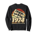 1974 Cassette Tape 50Th Birthday Sweatshirt - Graphic Print Unisex - T-Shirt, Sweatshirt, Hoodie