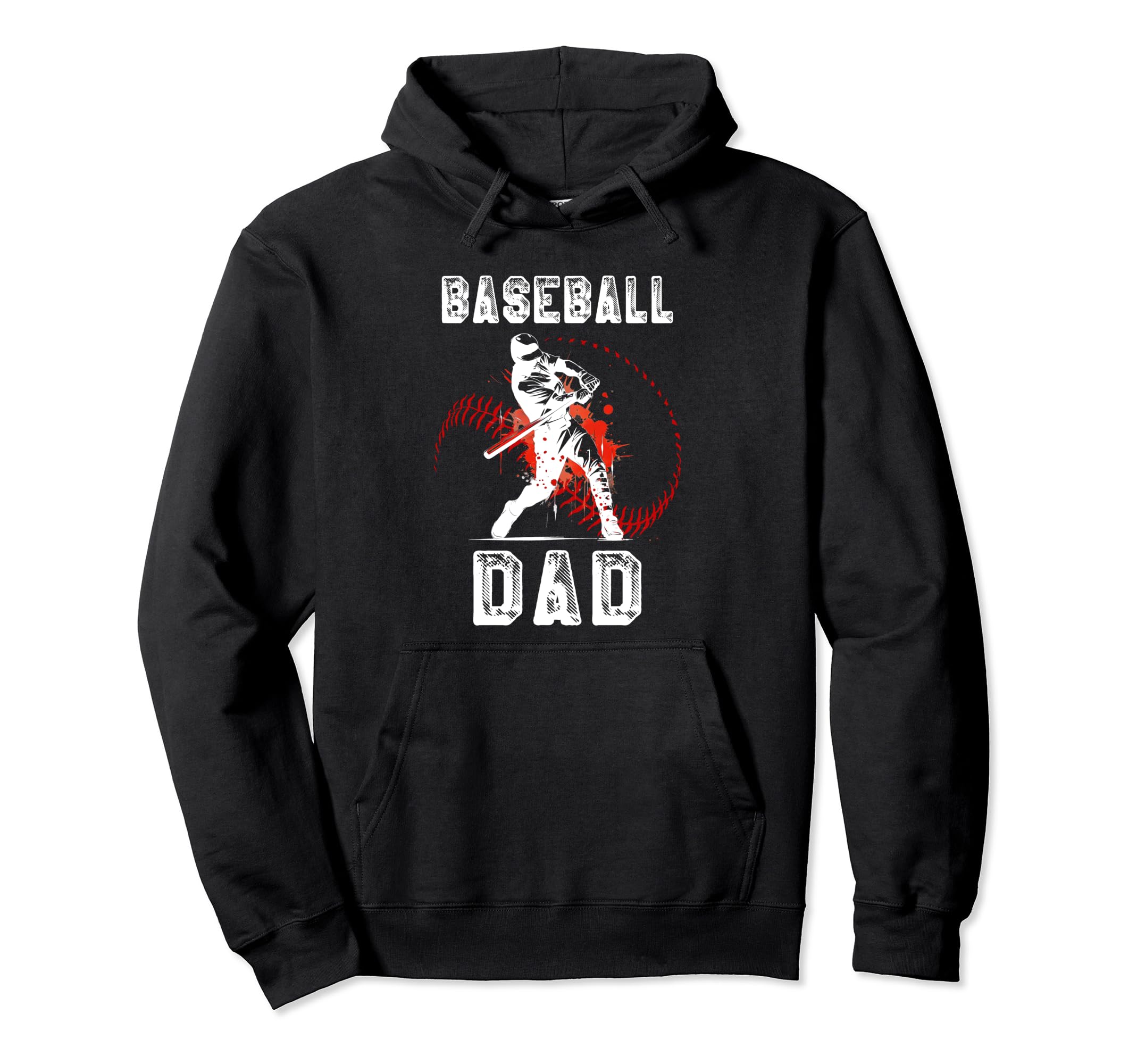 Baseball Dad Gift Dad Baseball Fathers Hoodie - Novelty Apparel Men Women - T-Shirt, Sweatshirt, Hoodie