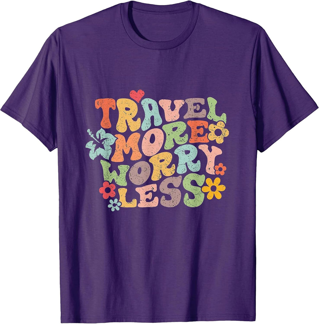 Travel More, Worry Less - Adult & Kids T-Shirts, Sweatshirts & Hoodies apparel design preview 1