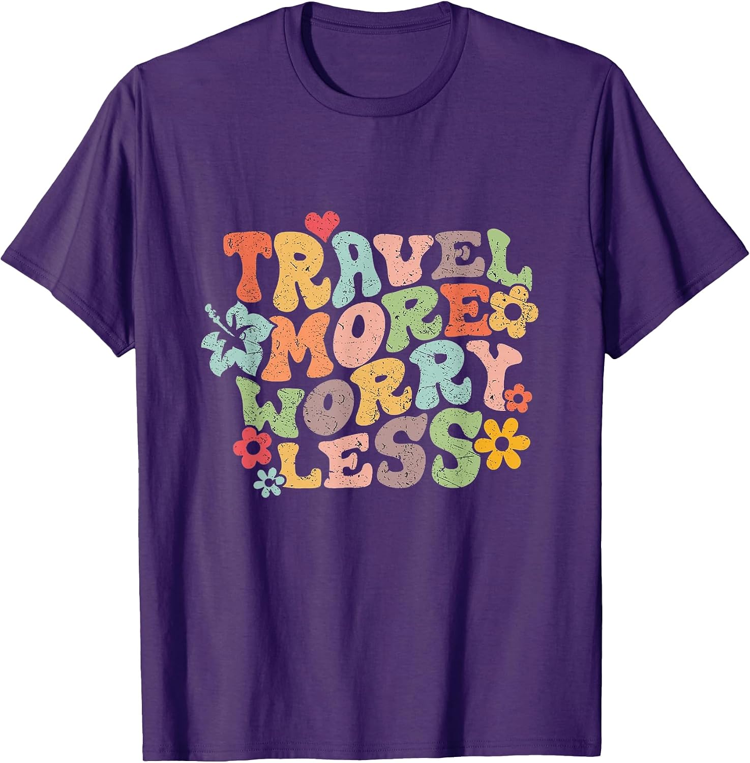 Travel More, Worry Less - Adult & Kids T-Shirts, Sweatshirts & Hoodies apparel design preview 1