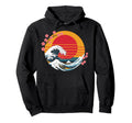 Big Wave Vaporwave Aesthetic 80S Hoodie - Streetwear Style for Adults - T-Shirt, Sweatshirt, Hoodie