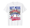 Hot Mess Always Stressed Baseball Mama T-Shirt - Custom Art Print Unisex - T-Shirt, Sweatshirt, Hoodie