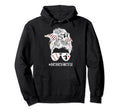 Mom Both Messy Bun Cheerleader Hoodie - Casual Everyday Wear for Adults - T-Shirt, Sweatshirt, Hoodie