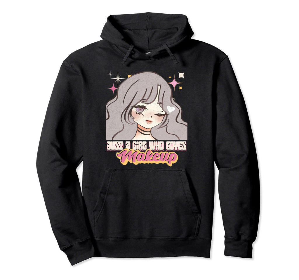Anime Who Loves Makeup Rainbow Japan Hoodie - Graphic Print for Adults - T-Shirt, Sweatshirt, Hoodie