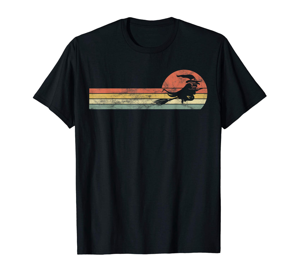 Witch Flying Sunset Halloween T-Shirt - Custom Art Print for Adults - T-Shirt, Sweatshirt, Hoodie