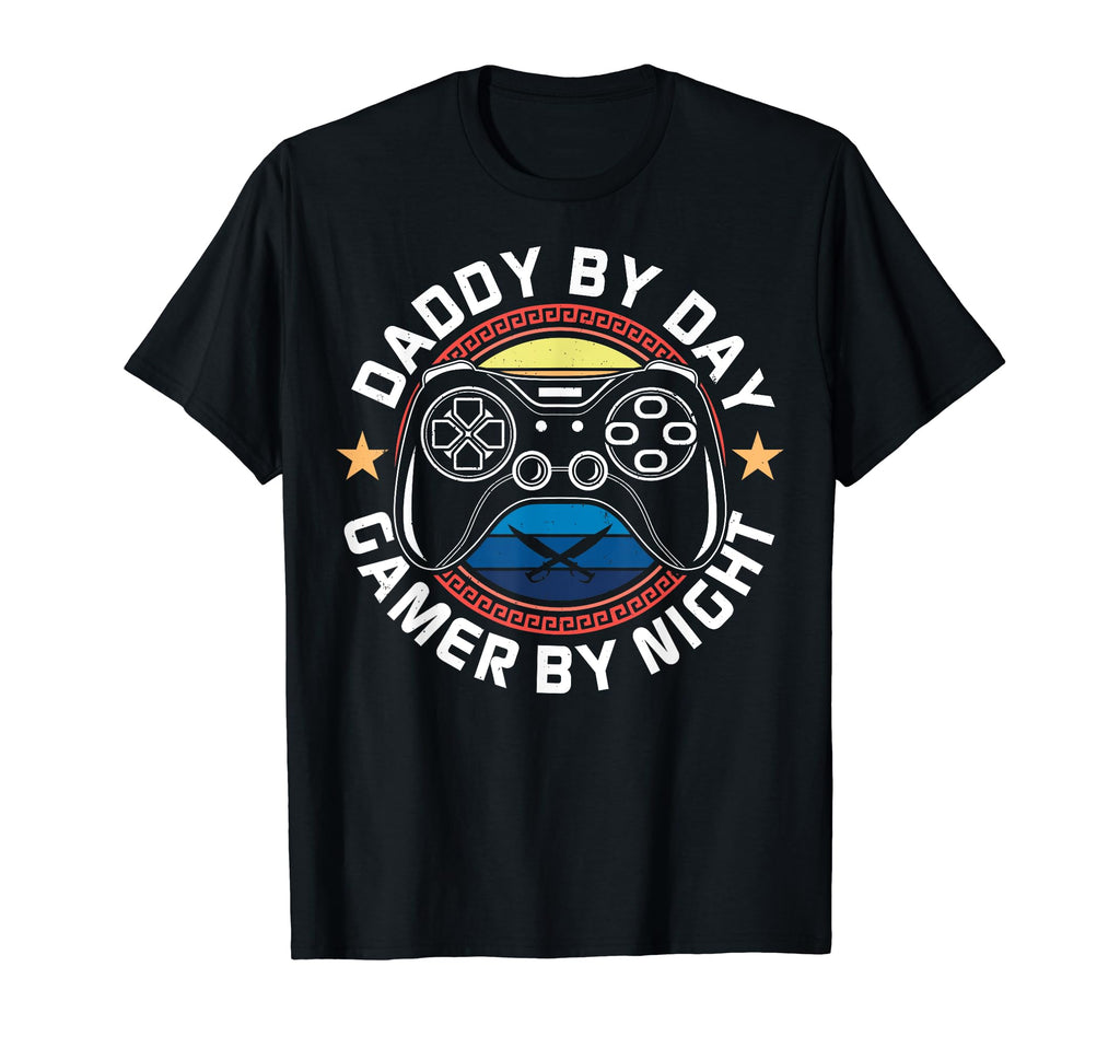 Daddy Day Gamer Night Pc Video Game T-Shirt - Aesthetic Graphic Men Women - T-Shirt, Sweatshirt, Hoodie