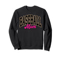 Baseball Mom Leopard Baseball Sweatshirt - Minimalist Print for Adults - T-Shirt, Sweatshirt, Hoodie