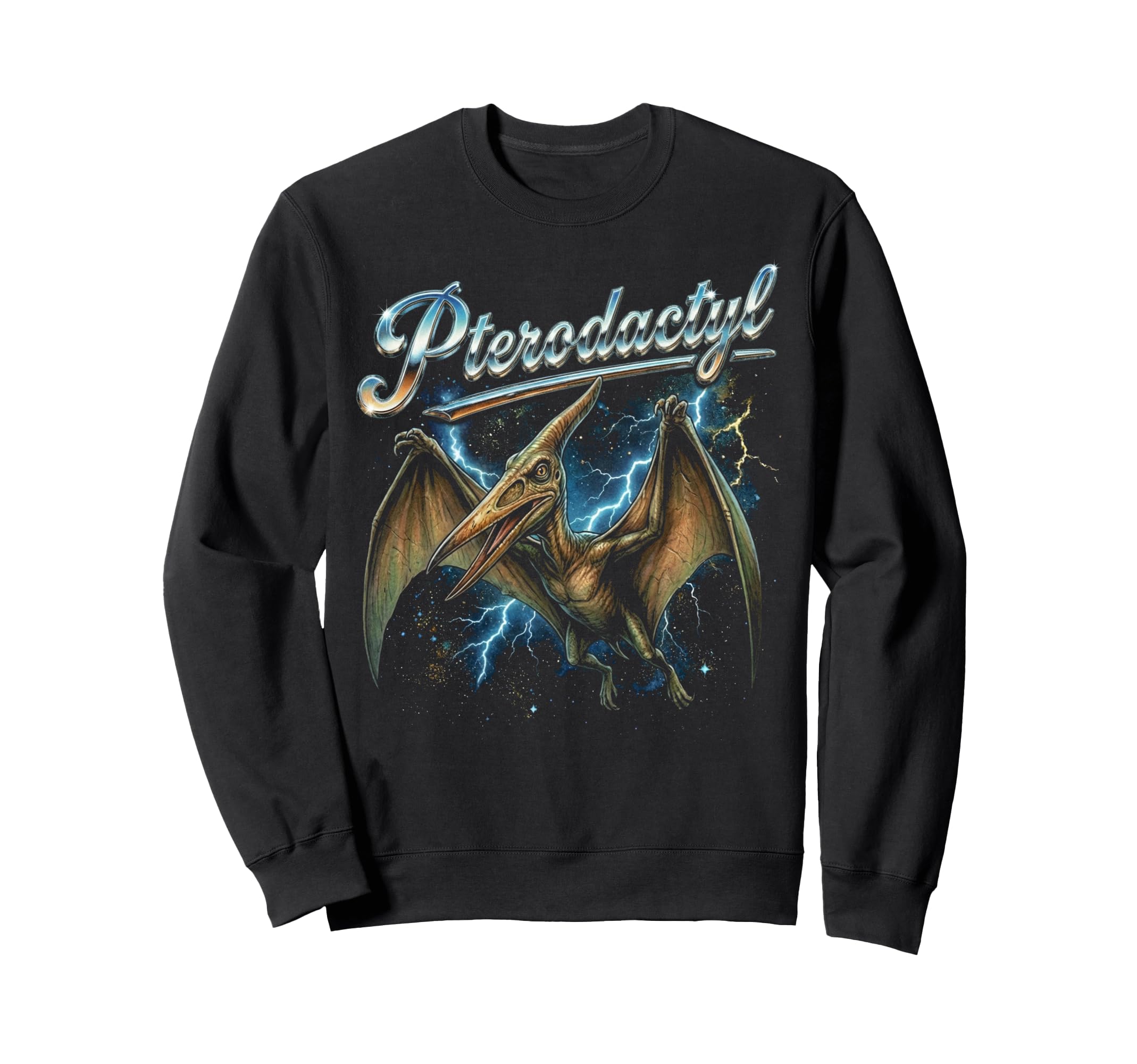 Pterodactyl 90S Funny Dinosaur 80S Sweatshirt - Fun Novelty Design Unisex - T-Shirt, Sweatshirt, Hoodie