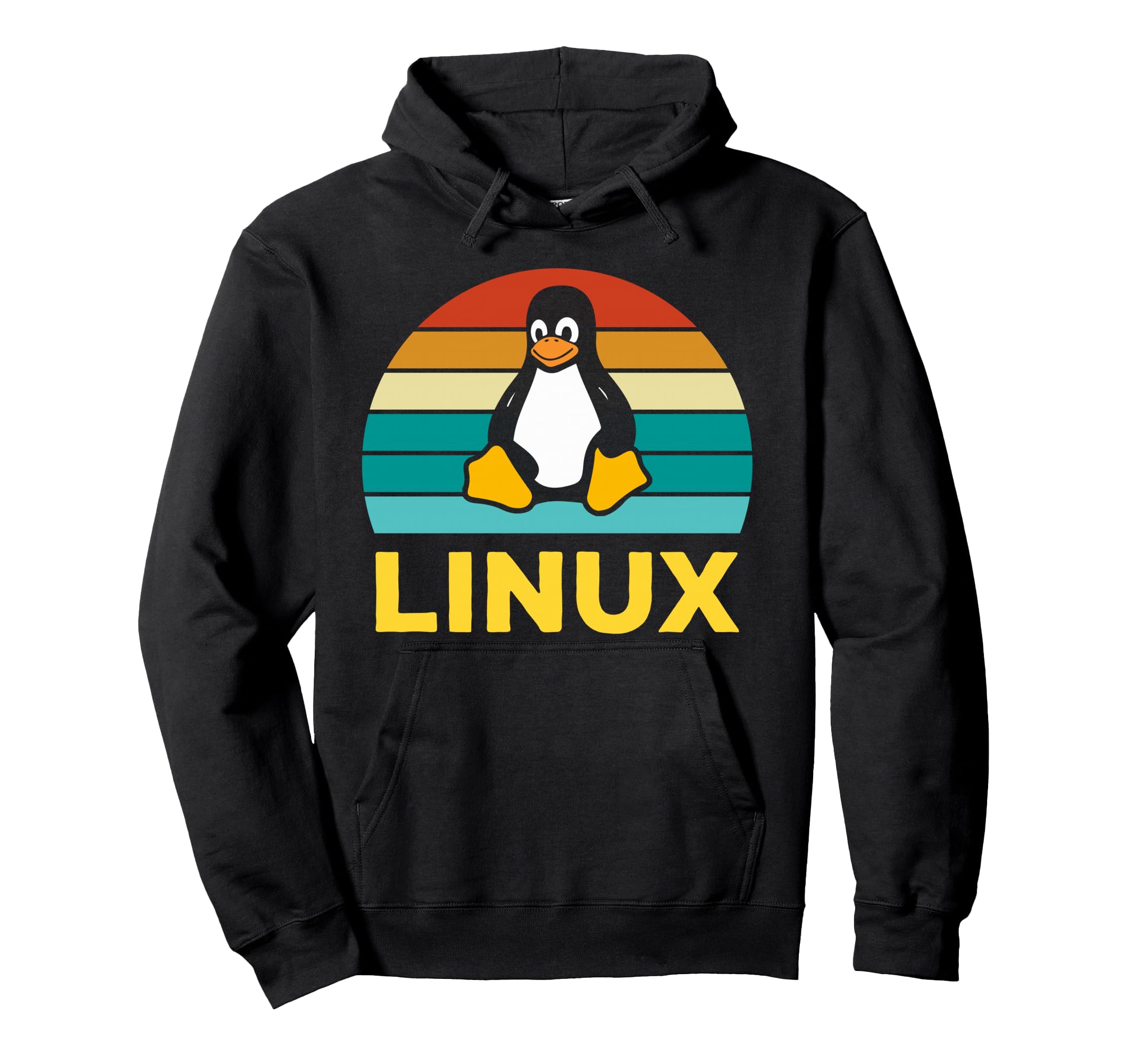 Linux Penguin Geek Operating System Hoodie - Minimalist Print for Adults - T-Shirt, Sweatshirt, Hoodie