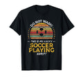 Soccer Player Funny 70S T-Shirt - Casual Everyday Wear for Adults - T-Shirt, Sweatshirt, Hoodie