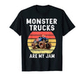Monster Truck Are My Jam Sunset T-Shirt - Minimalist Print Men Women - T-Shirt, Sweatshirt, Hoodie