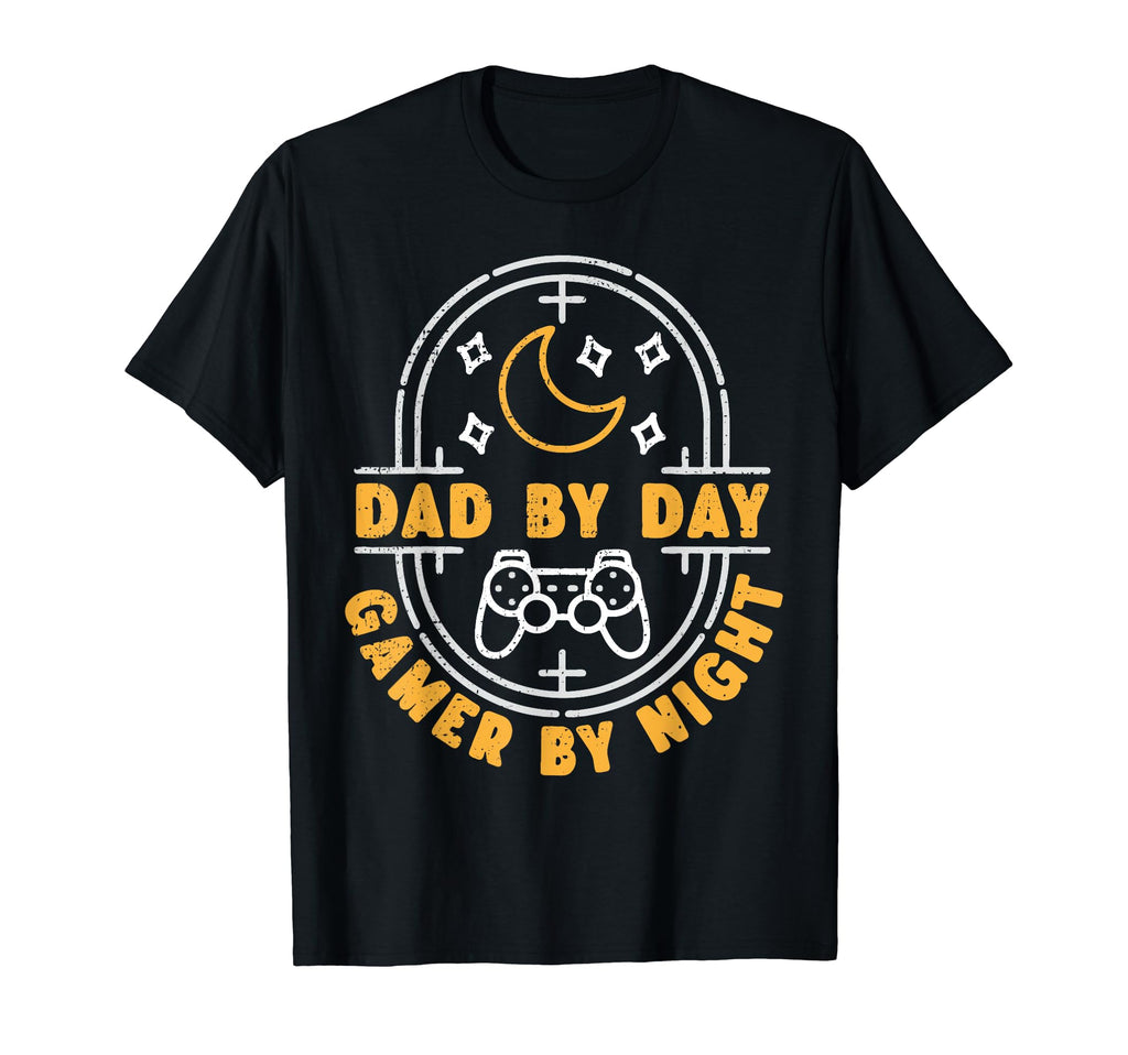 Dad Day Gamer Night Gamepad And Moon T-Shirt - Streetwear Style for Adults - T-Shirt, Sweatshirt, Hoodie
