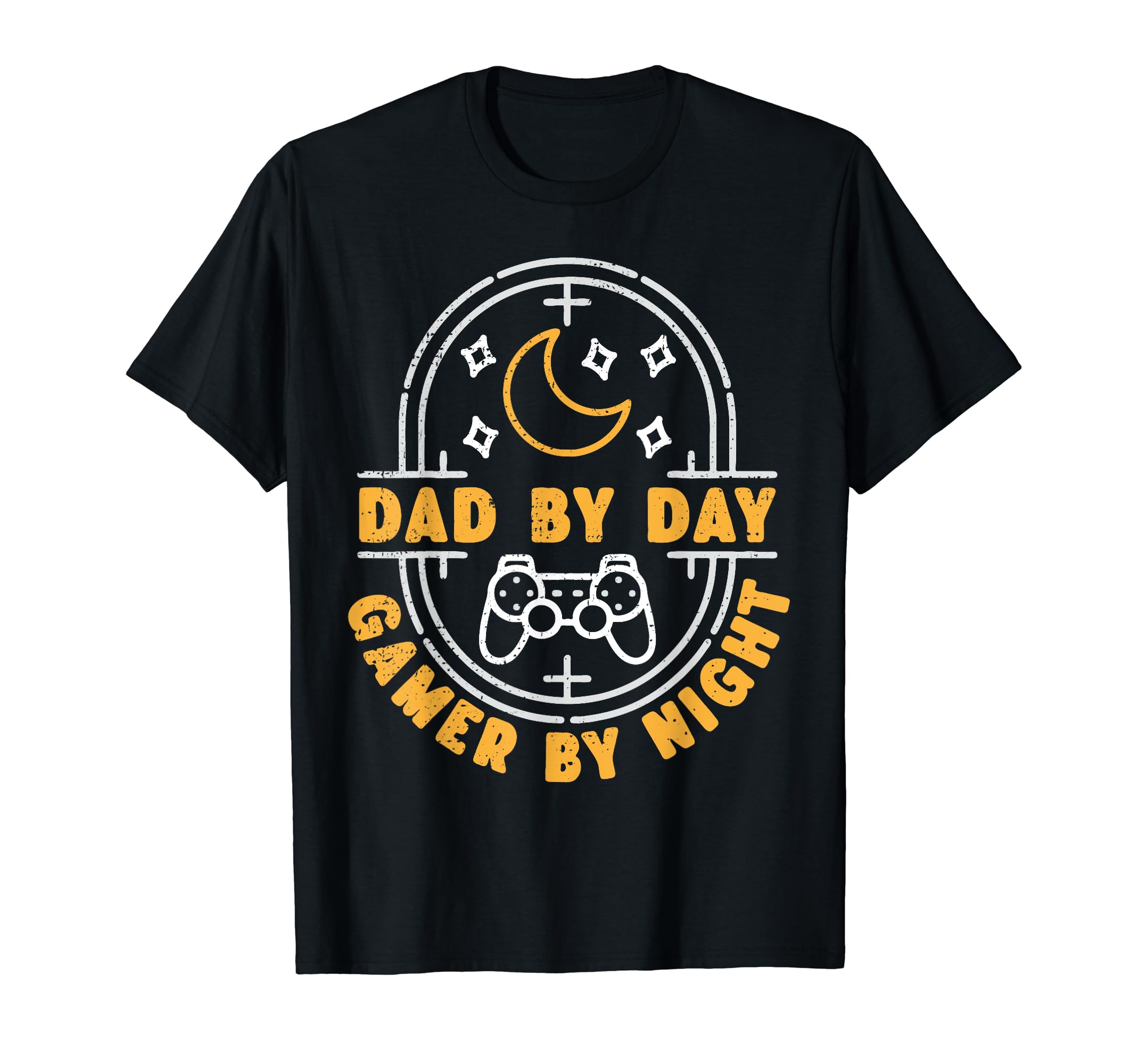 Dad Day Gamer Night Gamepad And Moon T-Shirt - Streetwear Style for Adults - T-Shirt, Sweatshirt, Hoodie