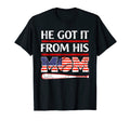 He Got It From His Mom Baseball Mom T-Shirt - Novelty Apparel for Adults - T-Shirt, Sweatshirt, Hoodie