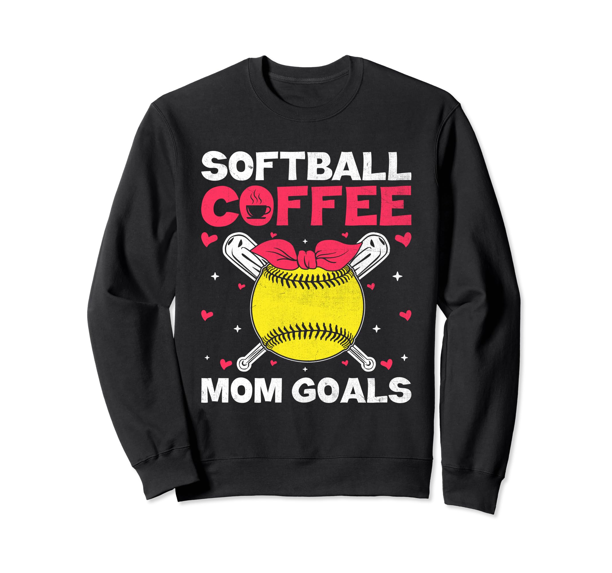 Softball Baseball Mom Player Coffee Sweatshirt - Minimalist Print Unisex - T-Shirt, Sweatshirt, Hoodie