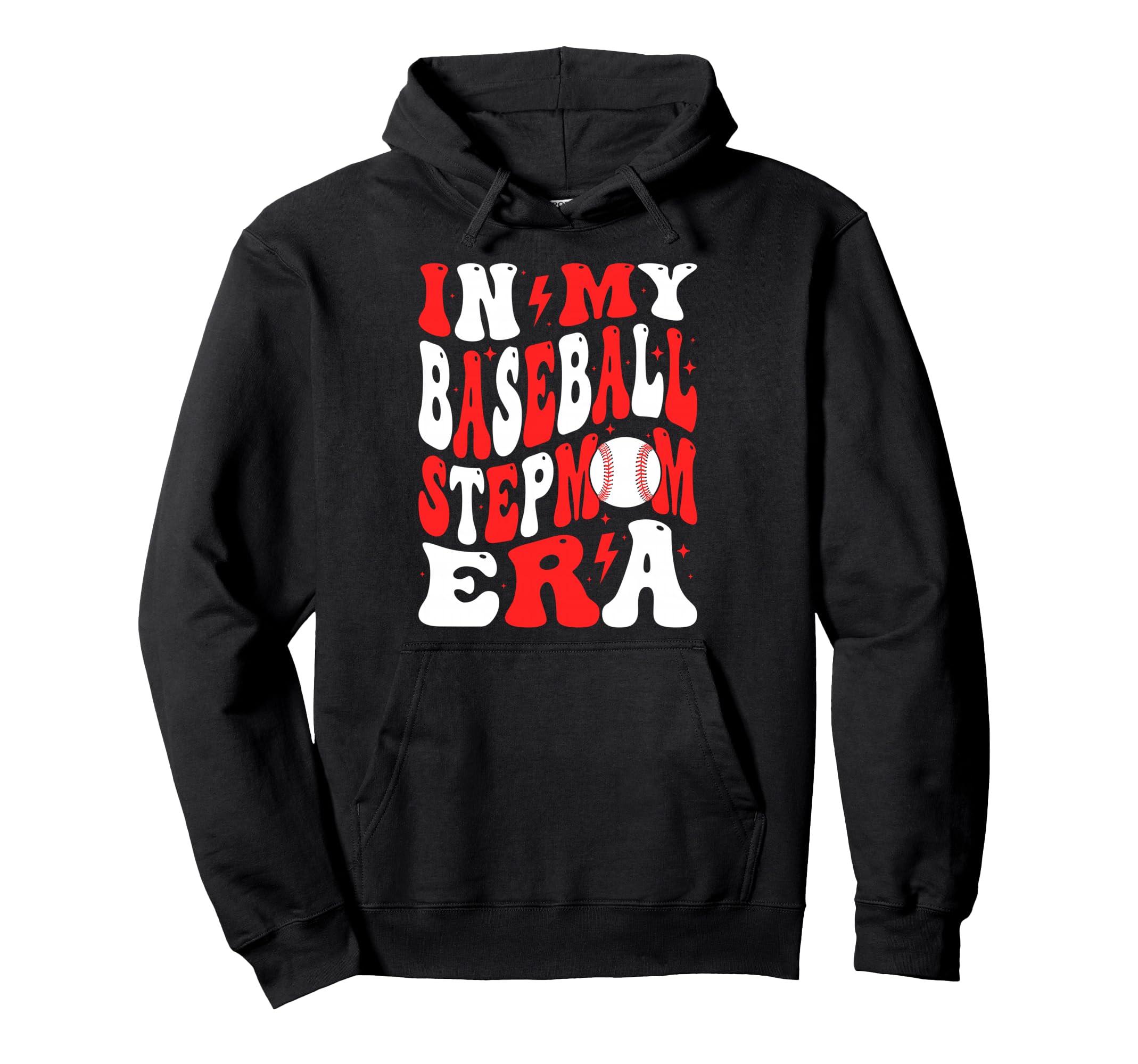 My Baseball Stepmom Era Bonus Mom Hoodie - Custom Art Print for Adults - T-Shirt, Sweatshirt, Hoodie