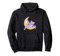 Kawaii Pastel Gothic Kitten Moon Skull Hoodie - Graphic Print for Adults - T-Shirt, Sweatshirt, Hoodie