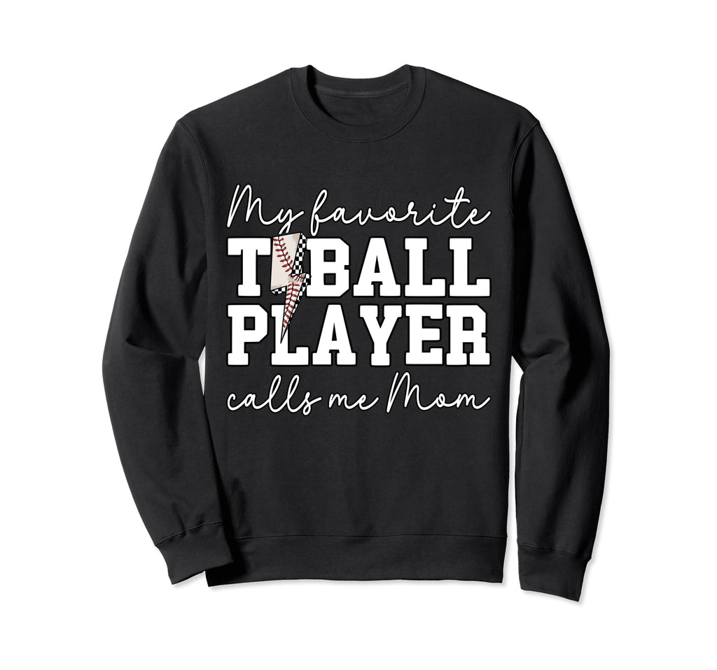 Tball Mom Baseball Essentials Mama Sweatshirt - Fun Novelty Design Unisex - T-Shirt, Sweatshirt, Hoodie