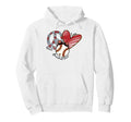 Peace Love Baseball Mom Leopard Mother Hoodie - Casual Everyday Wear Unisex - T-Shirt, Sweatshirt, Hoodie