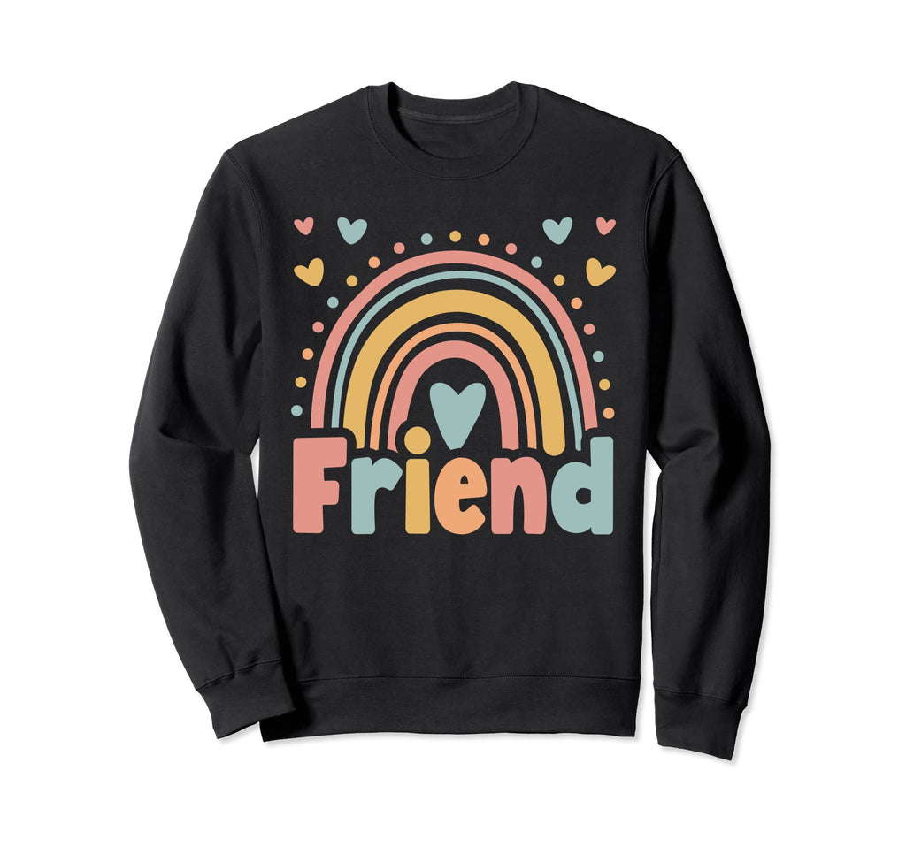 Friend Birthday Boho Rainbow Sweatshirt - Streetwear Style Men Women - T-Shirt, Sweatshirt, Hoodie
