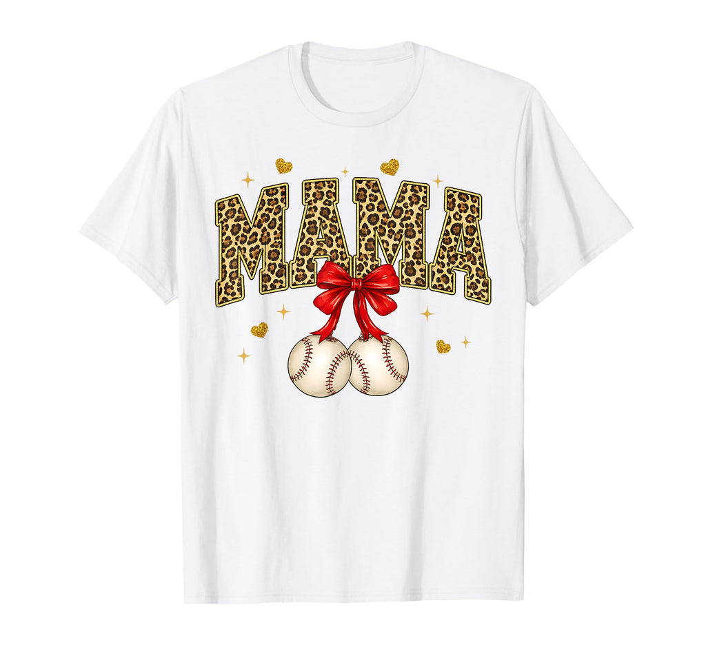 Preppy Baseball Mama Baseball Mom T-Shirt - Casual Everyday Wear Unisex - T-Shirt, Sweatshirt, Hoodie