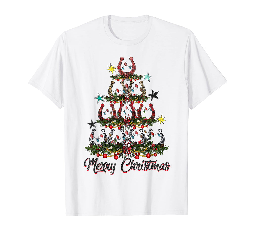 Horseshoe Tree Western Cowboy T-Shirt - Graphic Print Unisex - T-Shirt, Sweatshirt, Hoodie