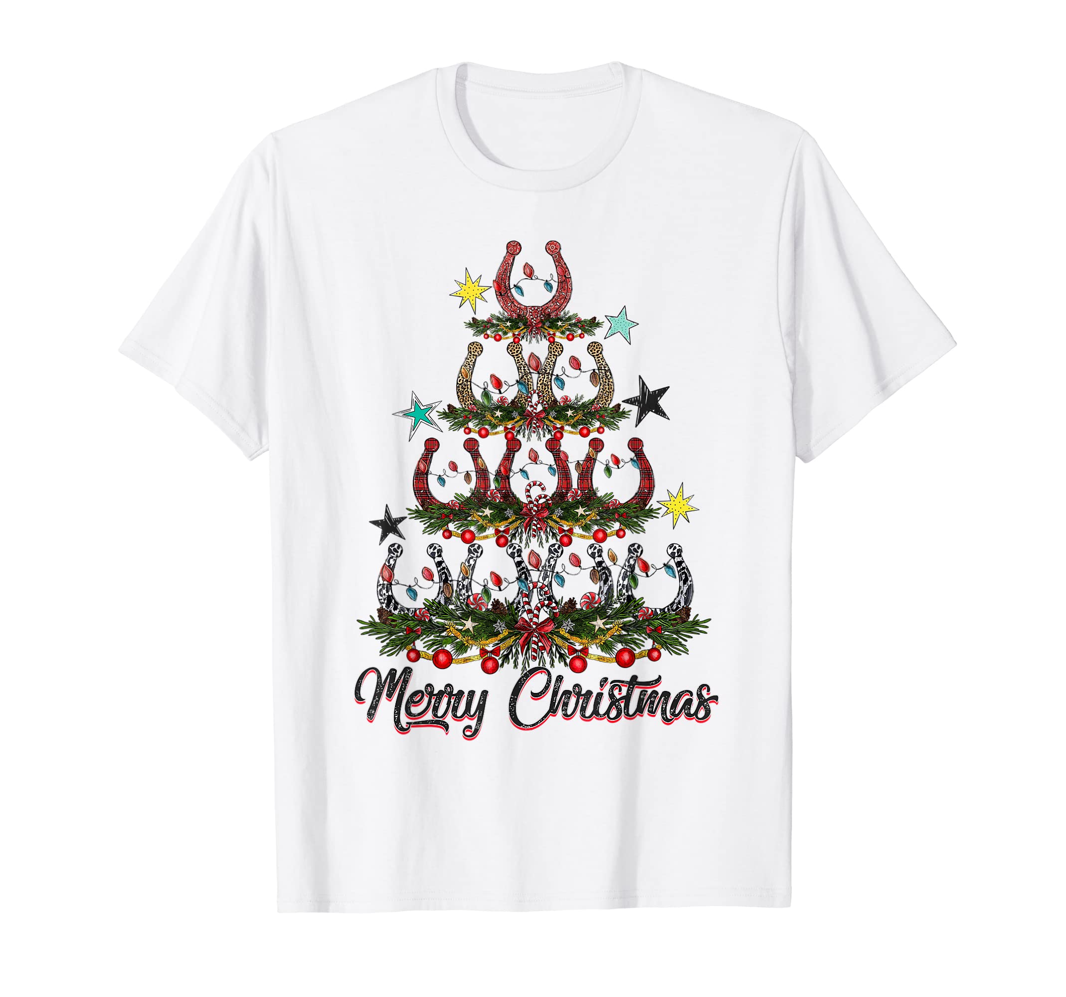 Horseshoe Tree Western Cowboy T-Shirt - Graphic Print Unisex - T-Shirt, Sweatshirt, Hoodie