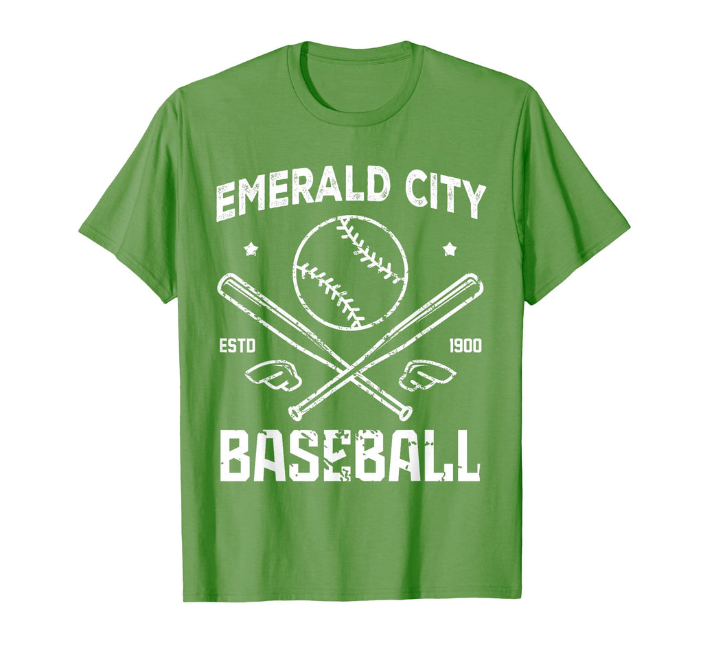 Wizard Oz Emerald City Baseball T-Shirt - Custom Art Print for Adults - T-Shirt, Sweatshirt, Hoodie