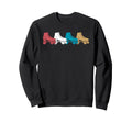 Colors Roller Skate Lineup Sweatshirt - Fun Novelty Design Men Women - T-Shirt, Sweatshirt, Hoodie
