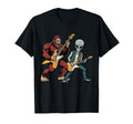 Funny Bigfoot And Alien Playing Guitar T-Shirt - Graphic Print Men Women - T-Shirt, Sweatshirt, Hoodie