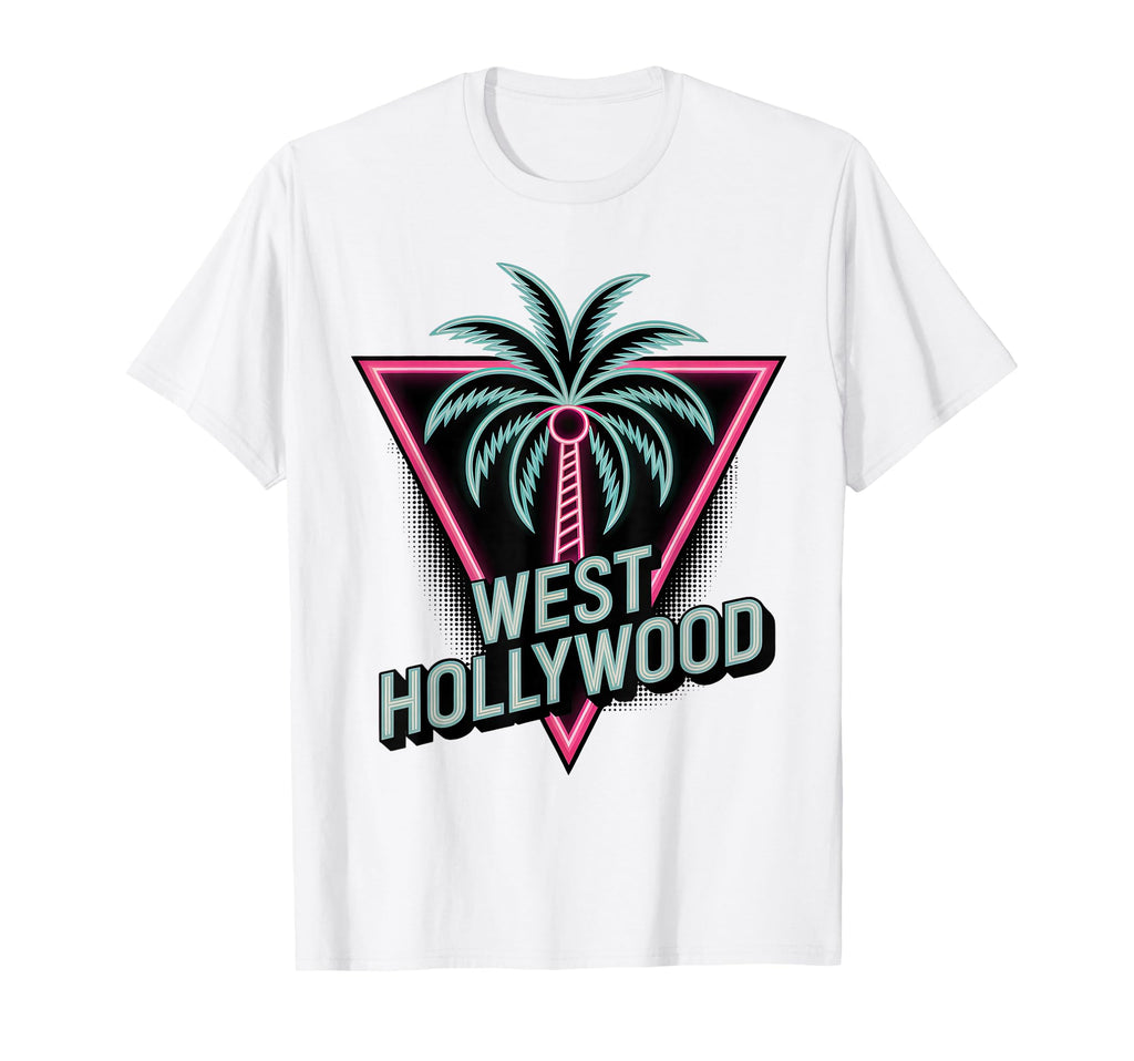 West Hollywood Palm Tree T-Shirt - Custom Art Print for Adults - T-Shirt, Sweatshirt, Hoodie