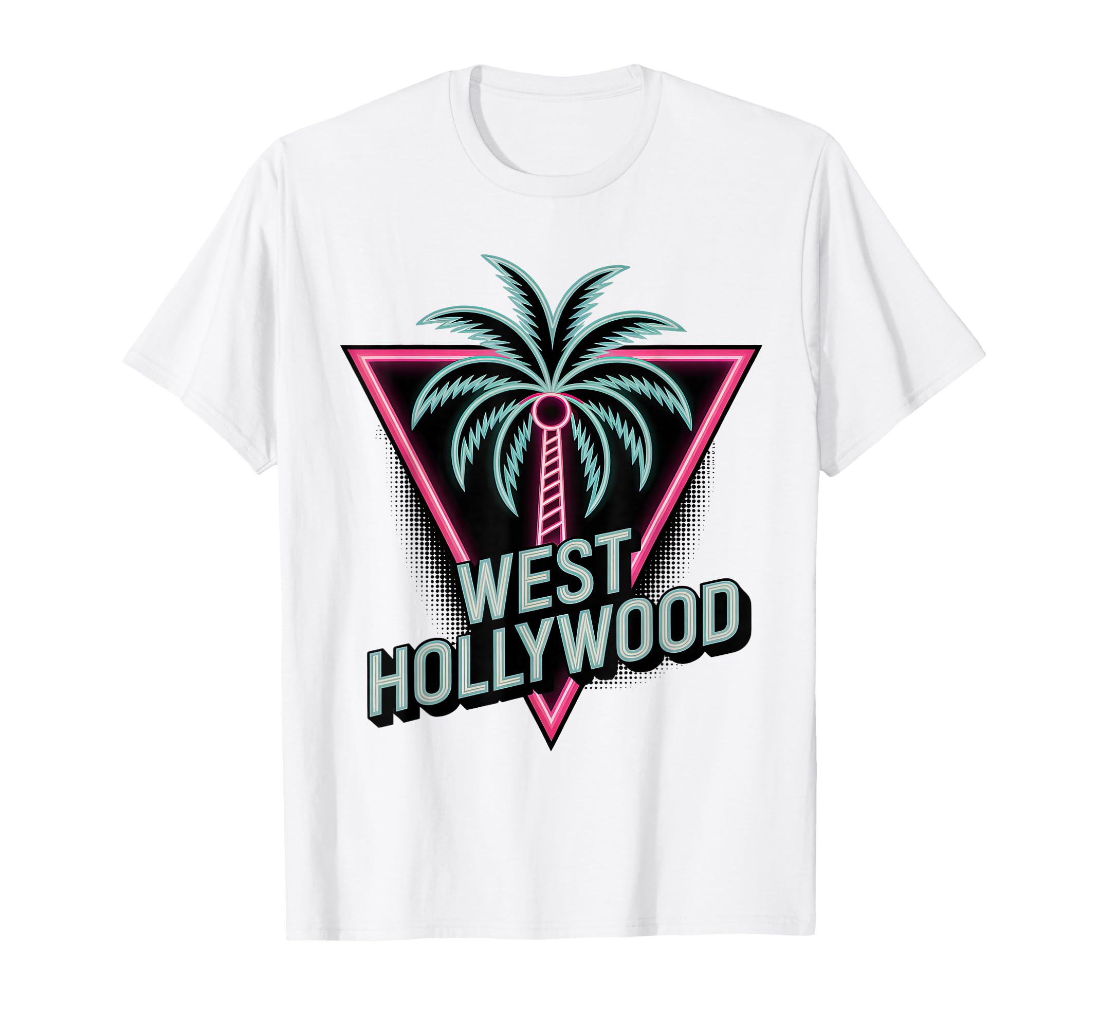 West Hollywood Palm Tree T-Shirt - Custom Art Print for Adults - T-Shirt, Sweatshirt, Hoodie