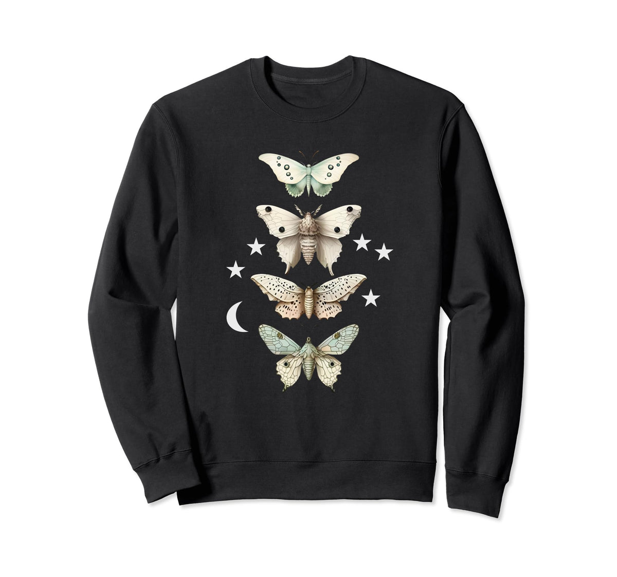 Y2K Moth Butterflies Cottagecore Sweatshirt - Fun Novelty Design Men Women - T-Shirt, Sweatshirt, Hoodie