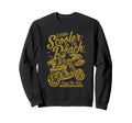Scooter Beach Distressed Sweatshirt - Novelty Apparel Men Women - T-Shirt, Sweatshirt, Hoodie