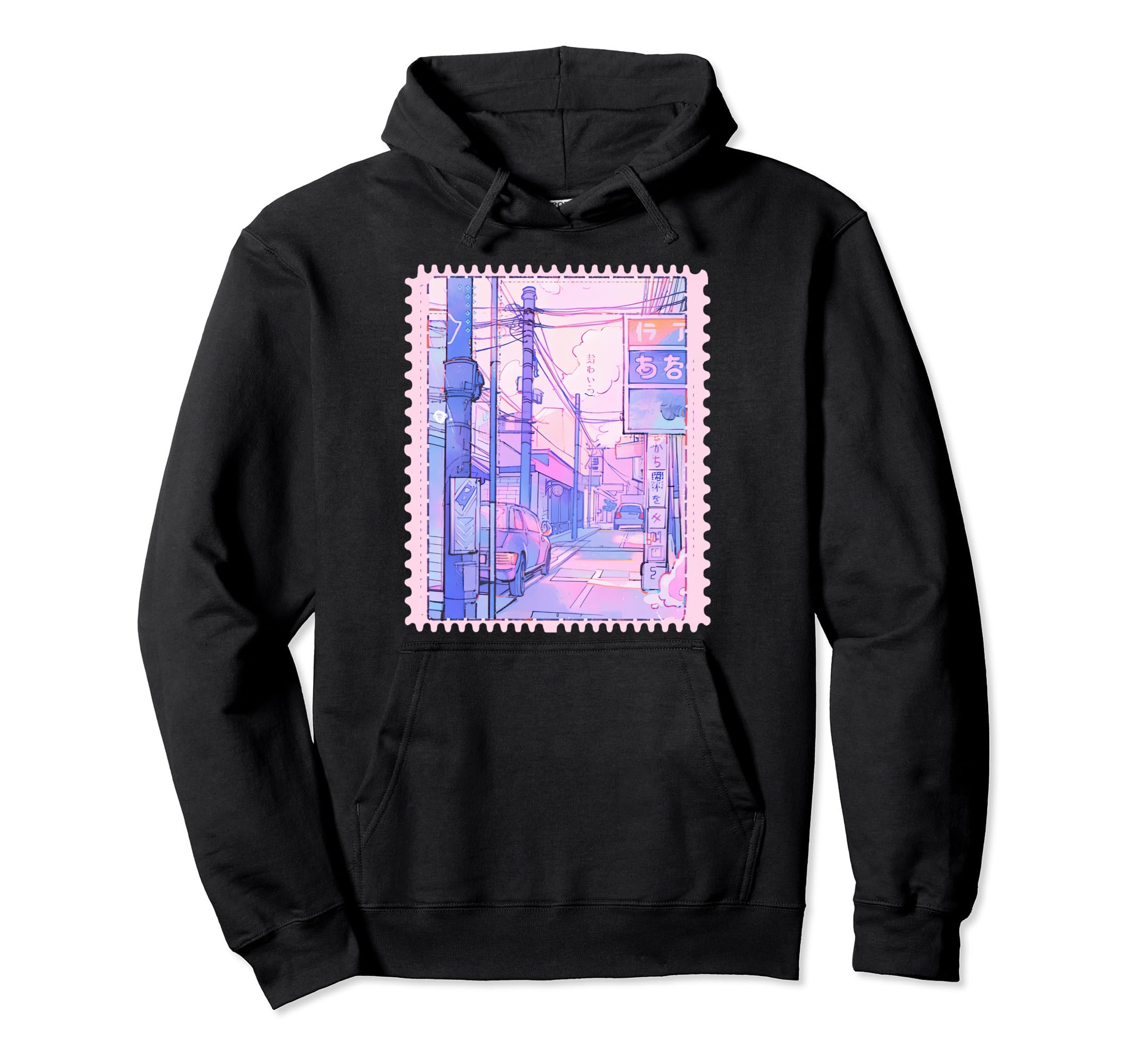 Japanese City Pop Y2K Kawaii Hoodie - Casual Everyday Wear for Adults - T-Shirt, Sweatshirt, Hoodie