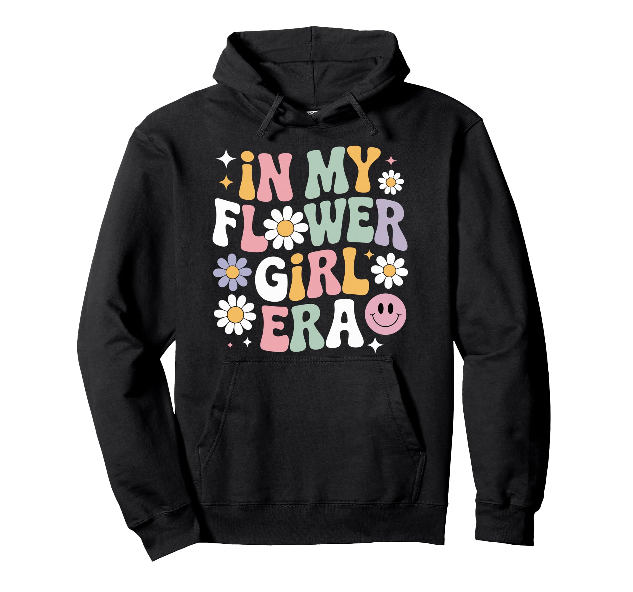 My Flower Era Wedding Party Boho Groovy Hoodie - Fun Novelty Design Unisex - T-Shirt, Sweatshirt, Hoodie
