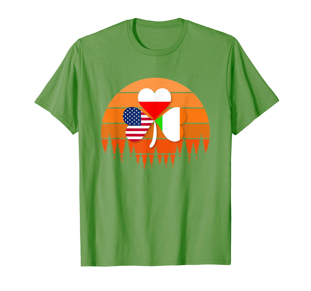 Poland St Patricks Day Polish Green T-Shirt - Graphic Print for Adults - T-Shirt, Sweatshirt, Hoodie