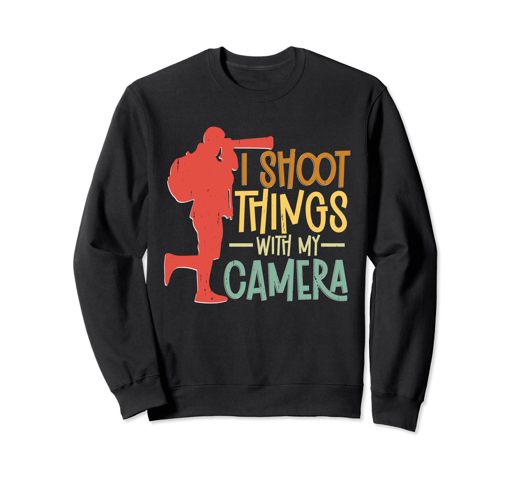 Photo Camera Photographer Sweatshirt - Casual Everyday Wear Men Women - T-Shirt, Sweatshirt, Hoodie