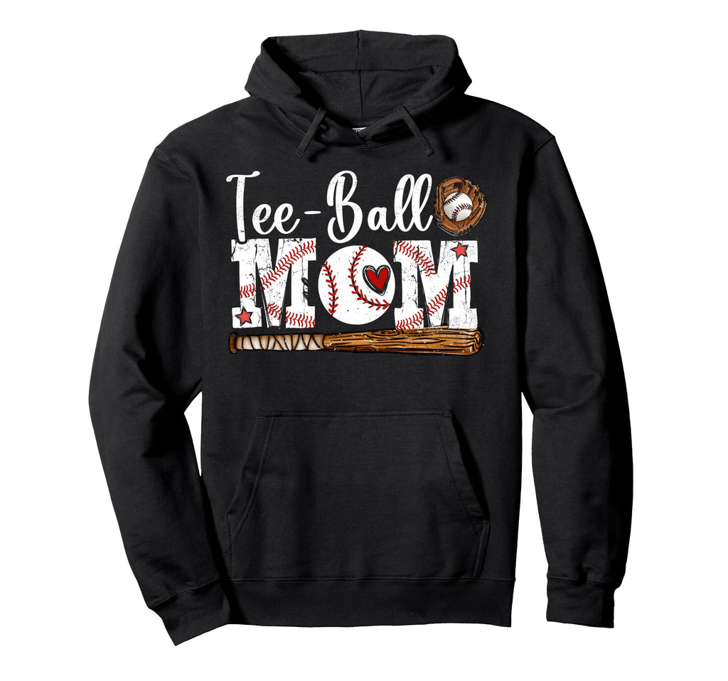 Ball Mom Funny Tball Mom Mothers Day Hoodie - Casual Everyday Wear Unisex - T-Shirt, Sweatshirt, Hoodie