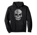 Distressed Faded Skull Hoodie - Novelty Apparel Men Women - T-Shirt, Sweatshirt, Hoodie