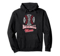 Stylish Baseball Mom Word Cloud Hoodie - Aesthetic Graphic for Adults - T-Shirt, Sweatshirt, Hoodie