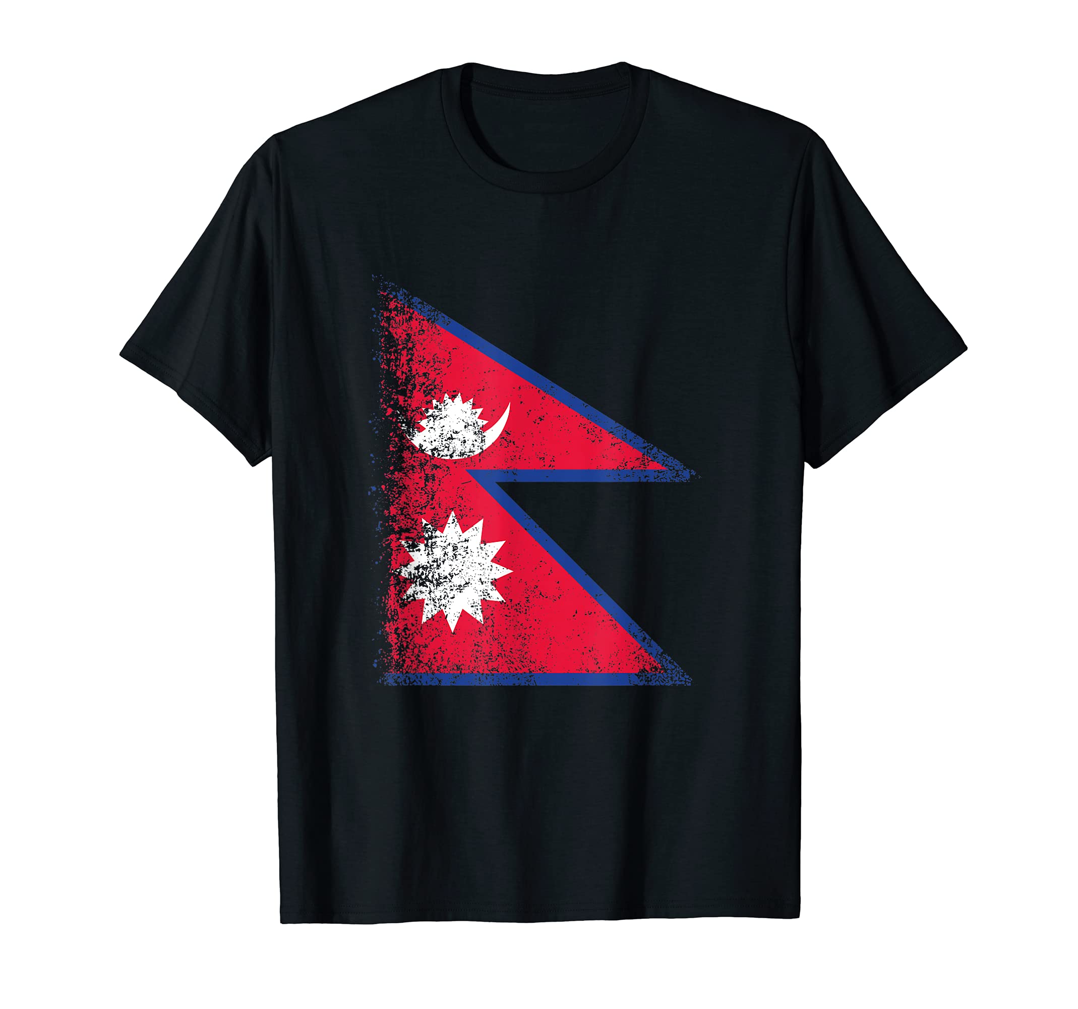 Nepal Distressed Flag T-Shirt - Trendy Graphic Unisex - T-Shirt, Sweatshirt, Hoodie