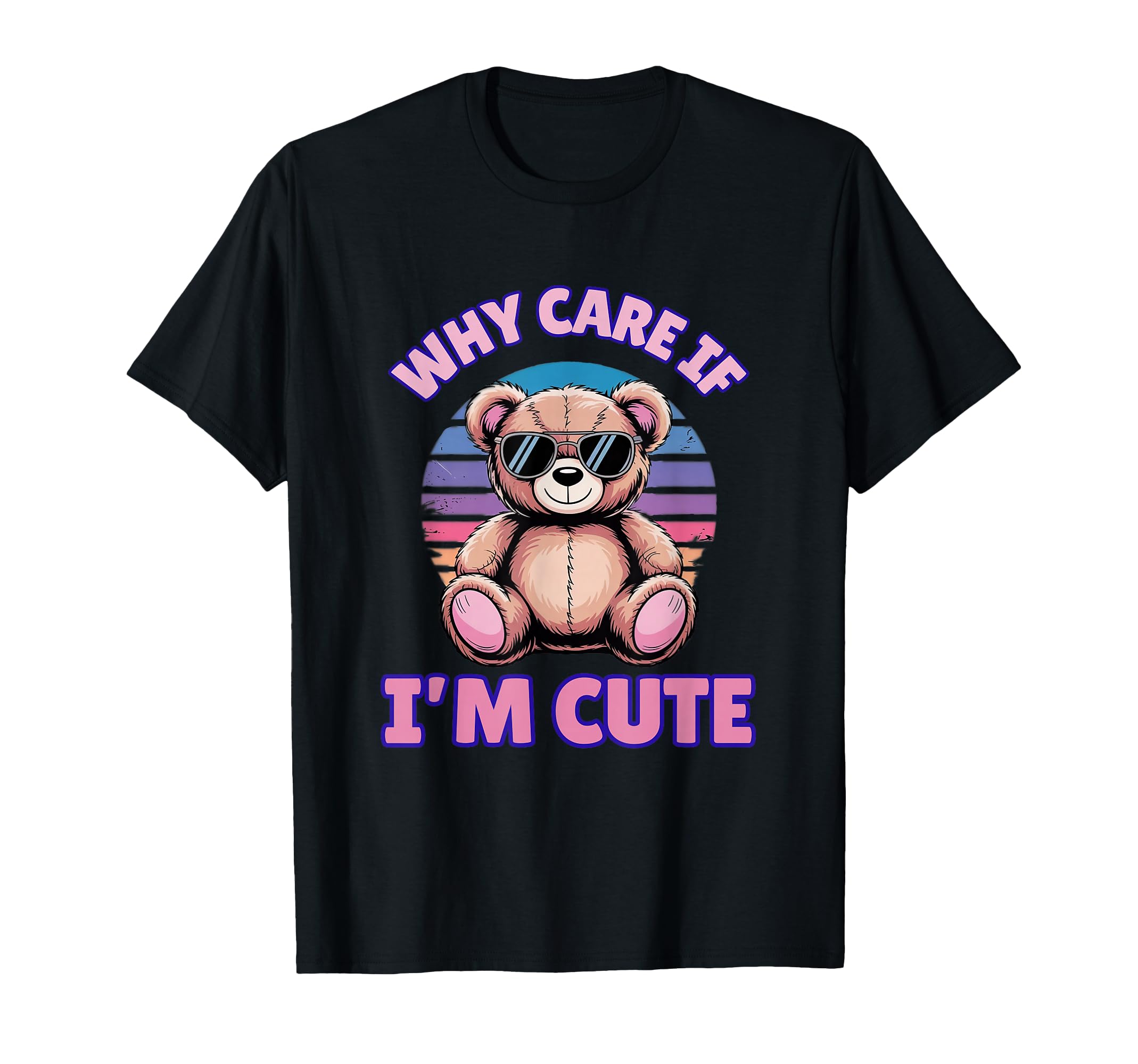 Funny Teddy Bear Sunset T-Shirt - Unique Graphic for Adults - T-Shirt, Sweatshirt, Hoodie