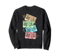 Colorful Cassette Tape Sweatshirt - Trendy Graphic Unisex - T-Shirt, Sweatshirt, Hoodie