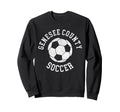 Genesee County Soccer Distressed 90S Sweatshirt - Trendy Graphic Men Women - T-Shirt, Sweatshirt, Hoodie