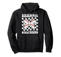 Baseball Girlfriend Groovy Baseball Hoodie - Aesthetic Graphic Men Women - T-Shirt, Sweatshirt, Hoodie