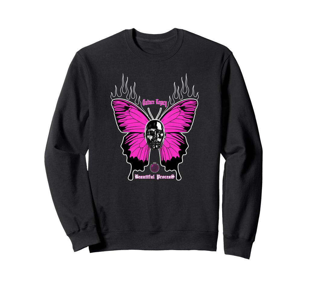 Butterfly Edgy Y2K Grunge Aesthetic Sweatshirt - Unique Graphic Men Women - T-Shirt, Sweatshirt, Hoodie