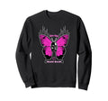 Butterfly Edgy Y2K Grunge Aesthetic Sweatshirt - Unique Graphic Men Women - T-Shirt, Sweatshirt, Hoodie