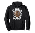 T Ball Teeball Mama Leopard Cheetah Hoodie - Custom Art Print Men Women - T-Shirt, Sweatshirt, Hoodie