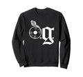 Old School Og Hip Hop Head Vinyl Cds Sweatshirt - Graphic Print Men Women - T-Shirt, Sweatshirt, Hoodie